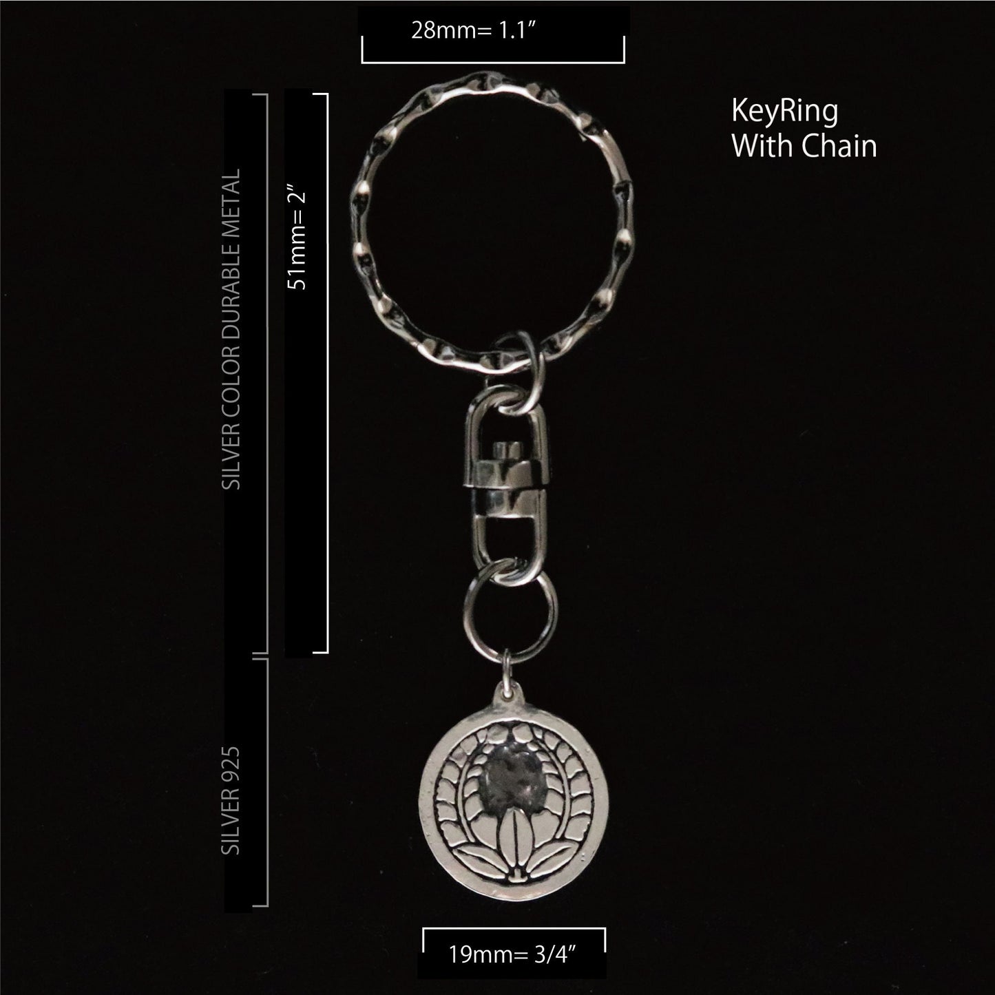 Wisteria Going Up Key Holder- Silver