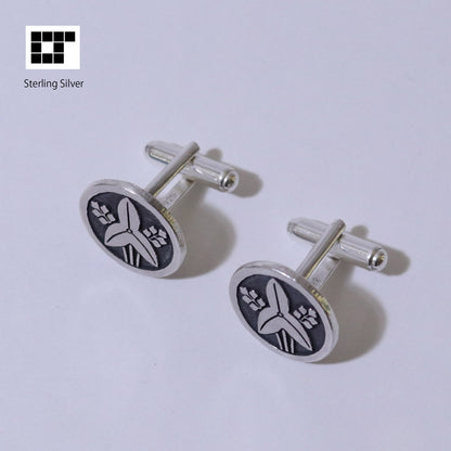 Tie tack -Standing alismatis rhizoma in a circle - 丸に立ち沢瀉