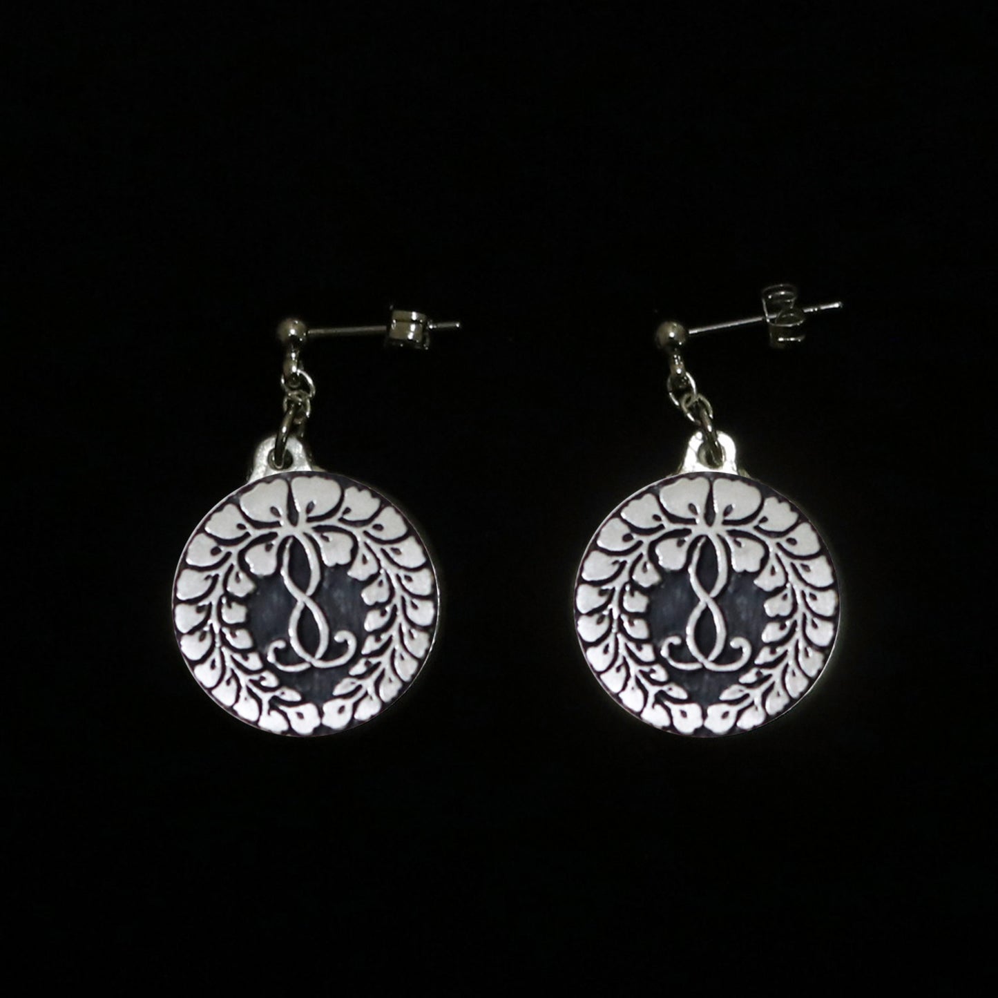 Kamon Earrings - Rokujou Wisteria  : 六條藤