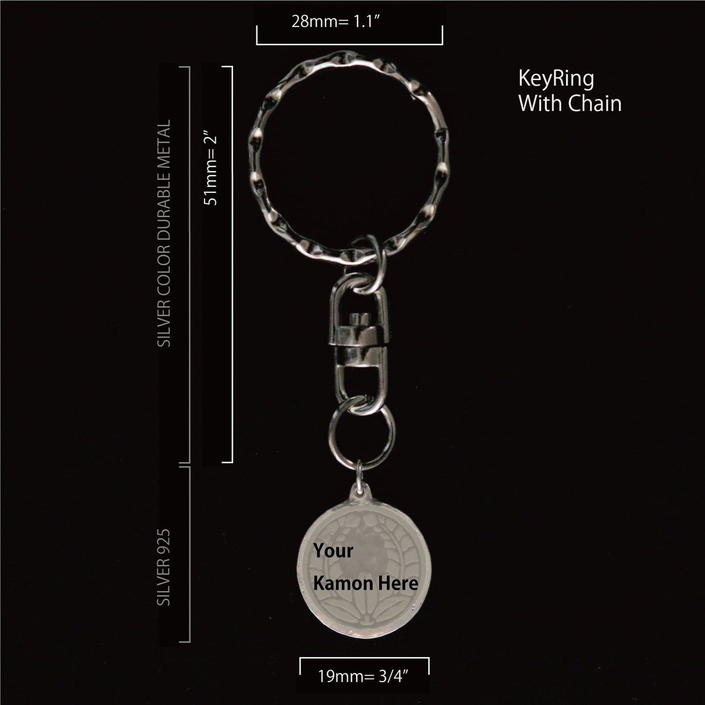 Key chain - Maruni Sasarindo - 丸に笹竜胆