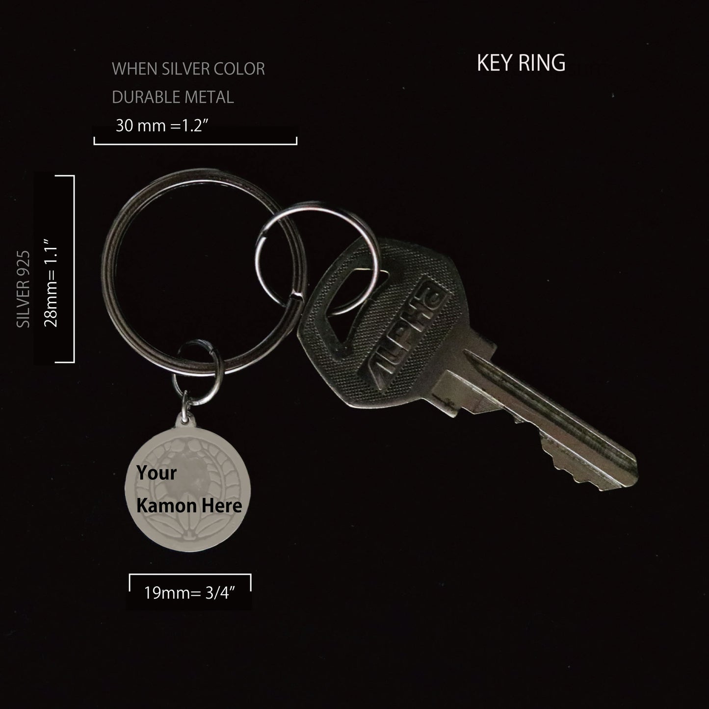 Key Chain - Maruni Kyumaizasa - 丸に九枚笹