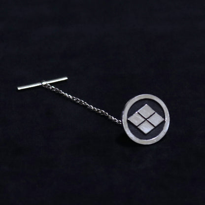 Cufflinks - Takeda-hishi in a circle - 丸に武田菱