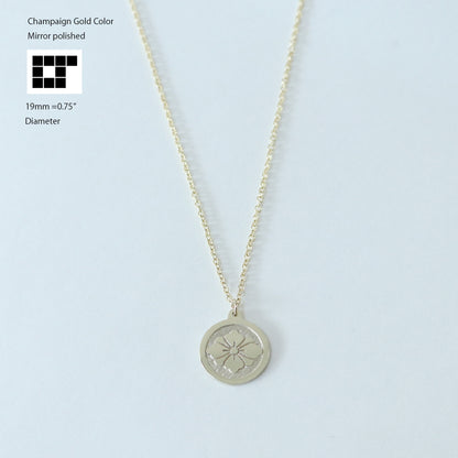 Pendant - Swords and Hanabishi in a circle - 丸に剣花菱
