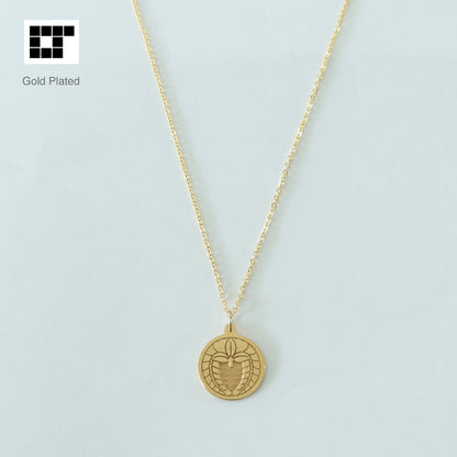Pendant -  Weeping Wisteria in a circle - 丸に下り藤