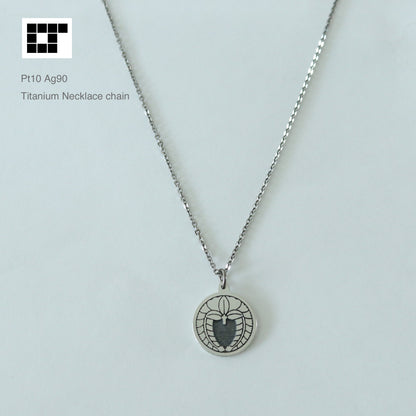 Pendant -  Weeping Wisteria in a circle - 丸に下り藤