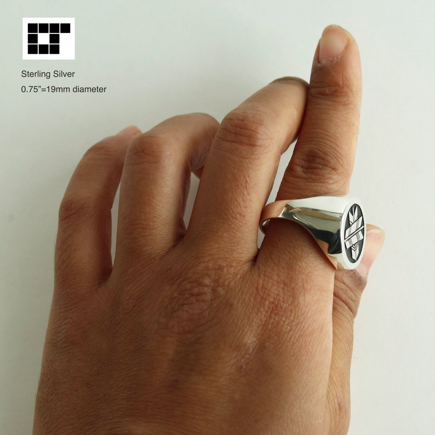 Signet Ring - Maruni chigay-ya - Crossing Arrows in a circle