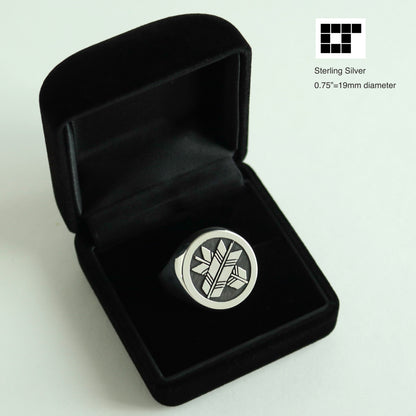Signet Ring - Maruni chigay-ya - Crossing Arrows in a circle