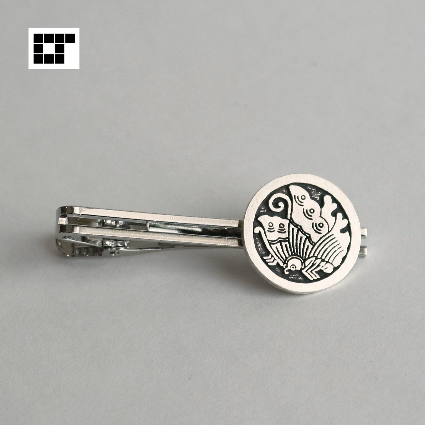 Cufflinks - Butterfly in a circle - 丸にあげは蝶