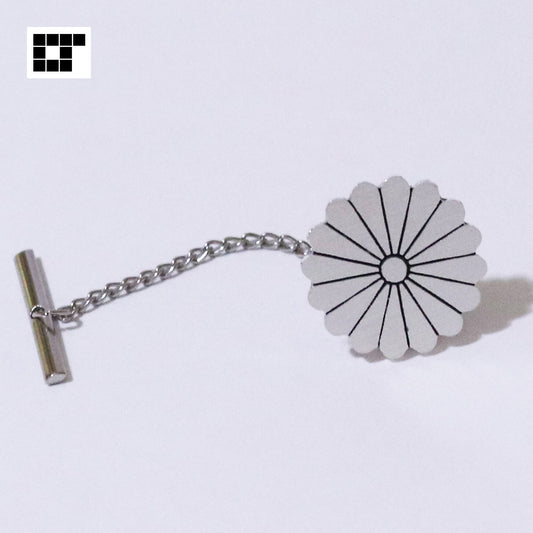 Tie tack - Chrysanthemum Kamon -　十六葉菊