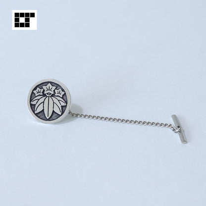 Tie tack - Maruni sasarindo - 丸に笹竜胆