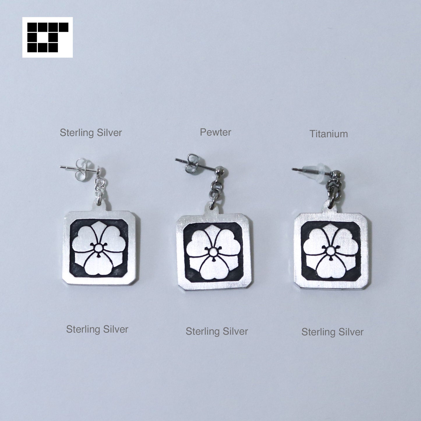 Kamon Earrings - Mitsumatsu