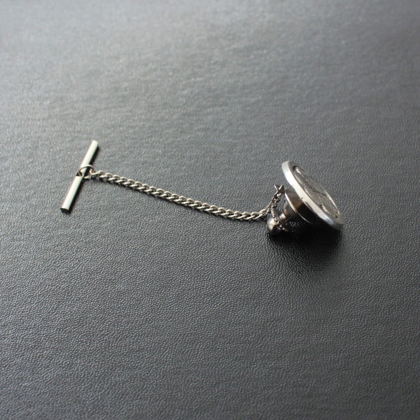 Shippou ni Hanabishi Kamon - Silver Kamon Tie tack / Lapel pin