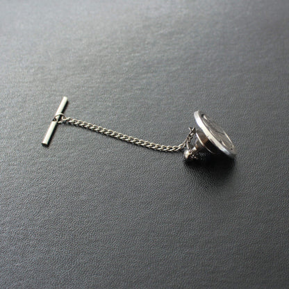 Shippou ni Hanabishi Kamon - Silver Kamon Tie tack / Lapel pin
