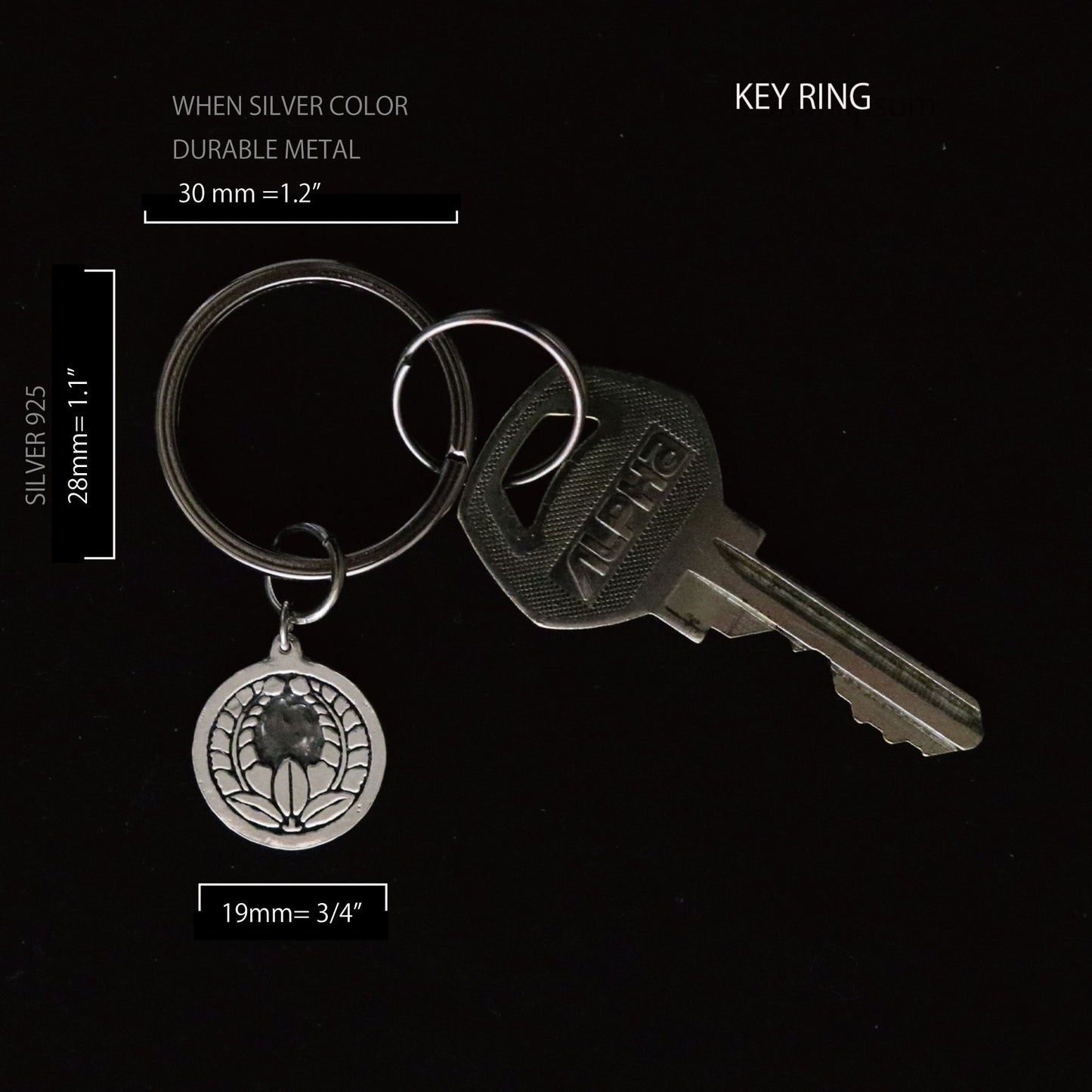 Wisteria Going Up Key Holder- Silver