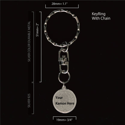 Key chain - Seven wood sorrels - Nanatsu Katabami - ７つ割り片喰