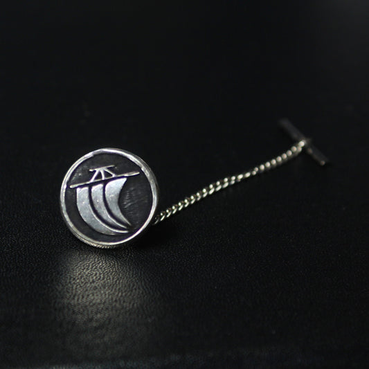 Tie tack - One sail in a circle - maruni hitotu ho - 丸に一つ帆