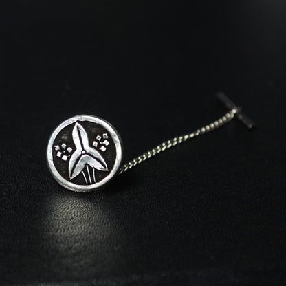Tachiomodaka in a circle - Kamon Tie Tack/ lapel Pin - Japanese Clan crest