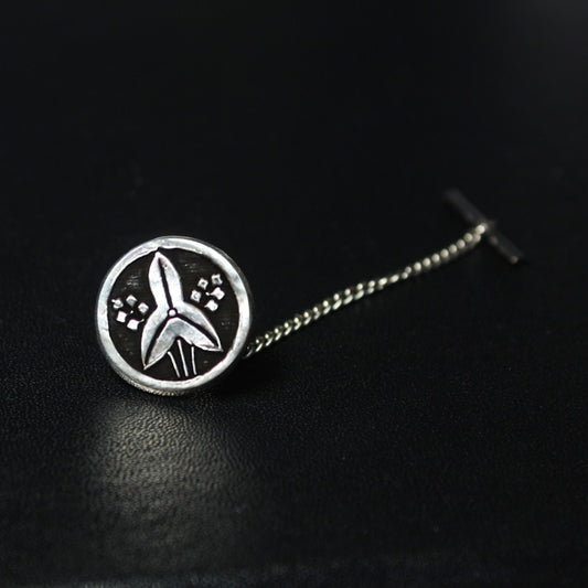 Tachiomodaka in a circle - Kamon Tie Tack/ lapel Pin - Japanese Clan crest