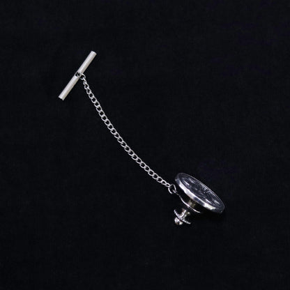 Tie tack - Three Oak Leaves Kamon - 丸に三つ柏