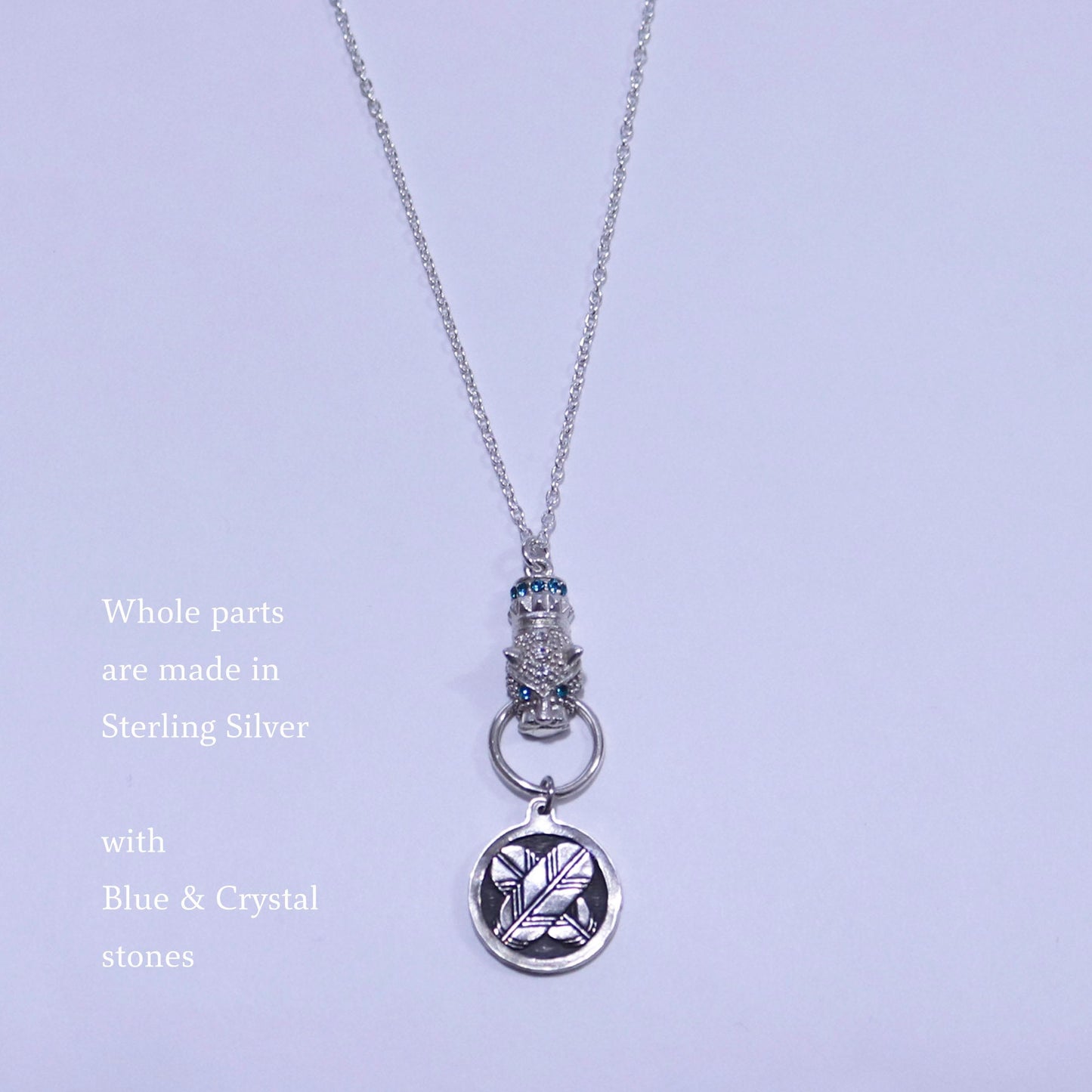 Kamon Jaguar Necklace - Going up Wisteria in a circle