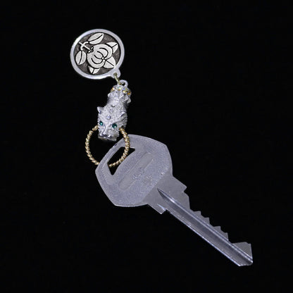 Kamon Jaguar Key accessory - Hikone Tachibana in a circle