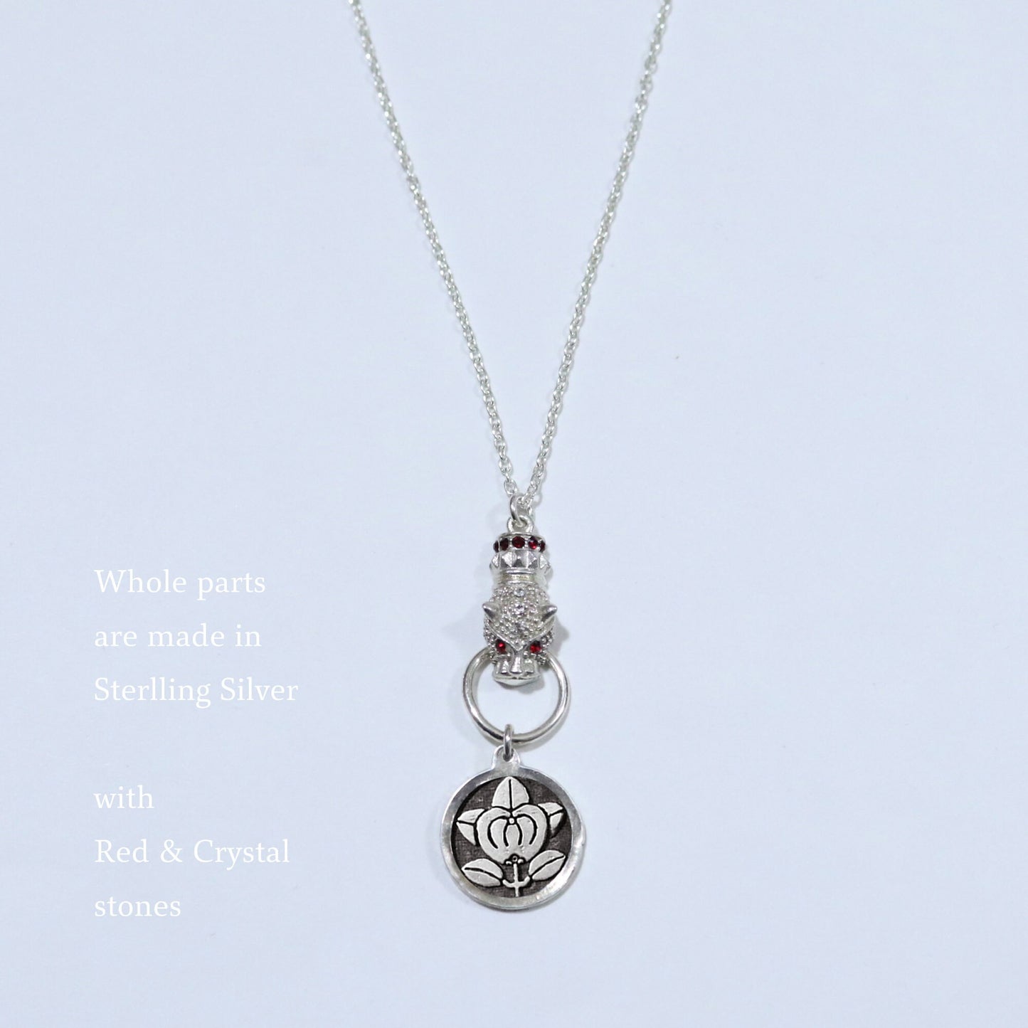 Kamon Jaguar Necklace - Hikone Tachibana - Hikone Mandarine Orange