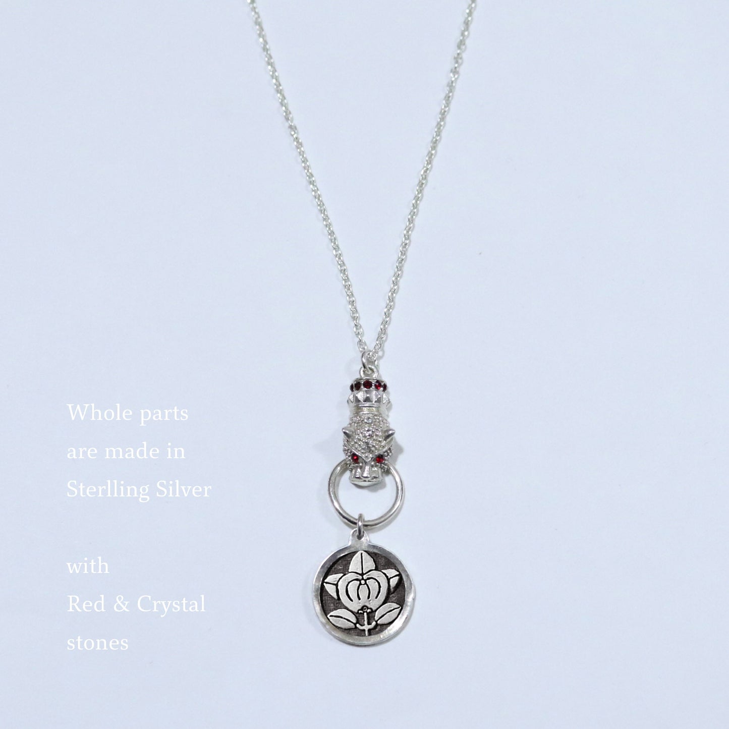 Kamon Jaguar Necklace - Hikone Tachibana - Hikone Mandarine Orange