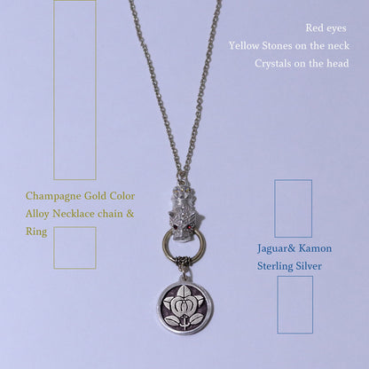 Kamon Jaguar Necklace - Hikone Tachibana - Hikone Mandarine Orange