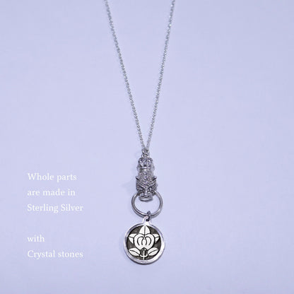 Kamon Jaguar Necklace - Hikone Tachibana - Hikone Mandarine Orange