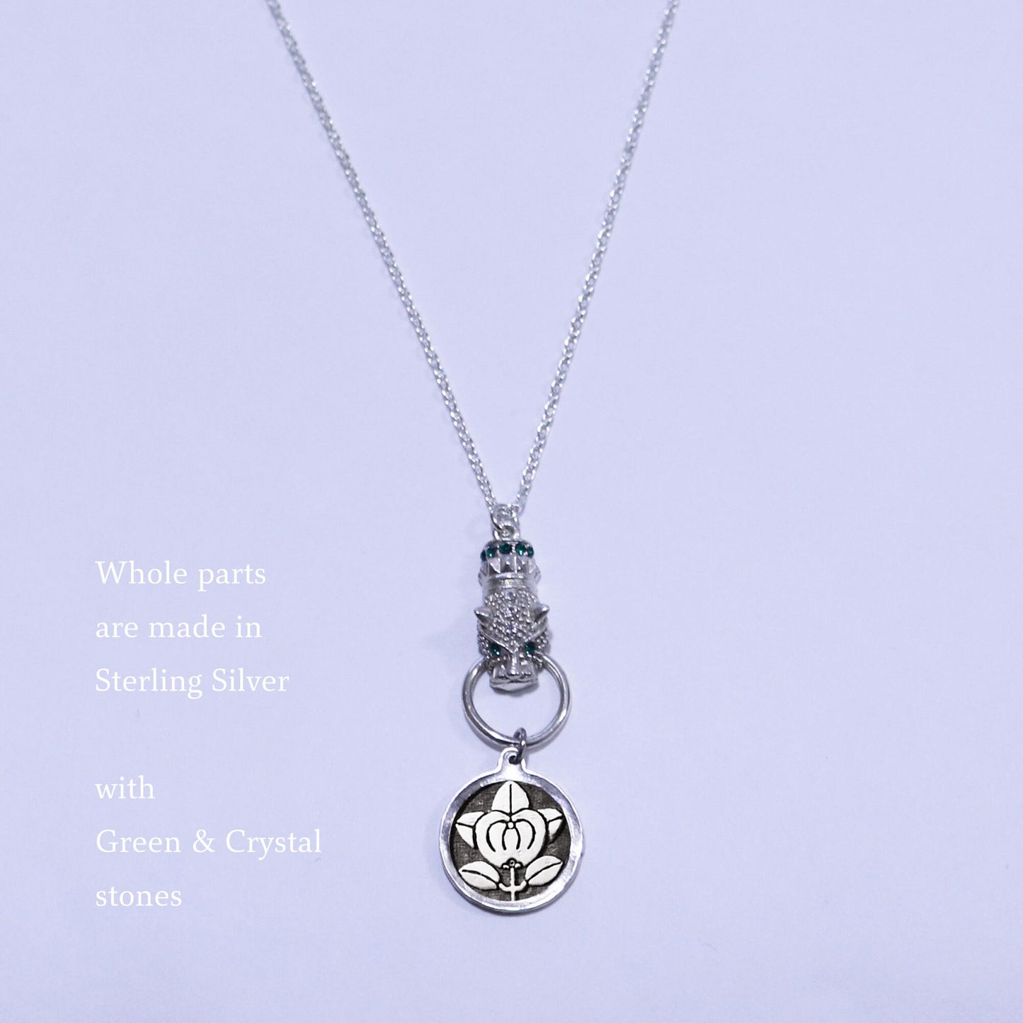 Kamon Jaguar Necklace - Hikone Tachibana - Hikone Mandarine Orange