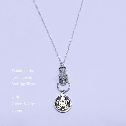 Kamon Jaguar Necklace - Hikone Tachibana - Hikone Mandarine Orange