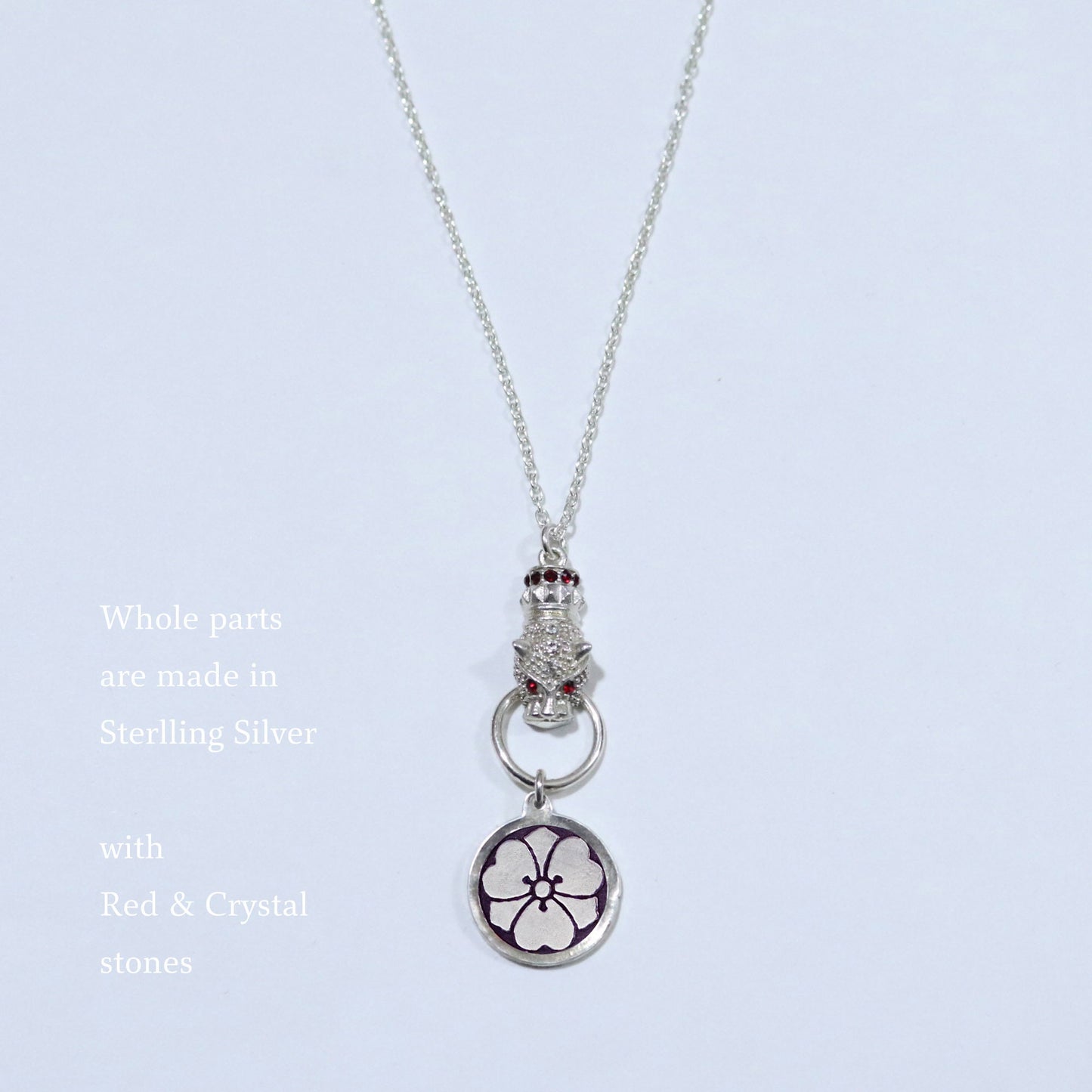 Kamon Jaguar Necklace -  Kenkatabami in a circle - Japanese Kamon