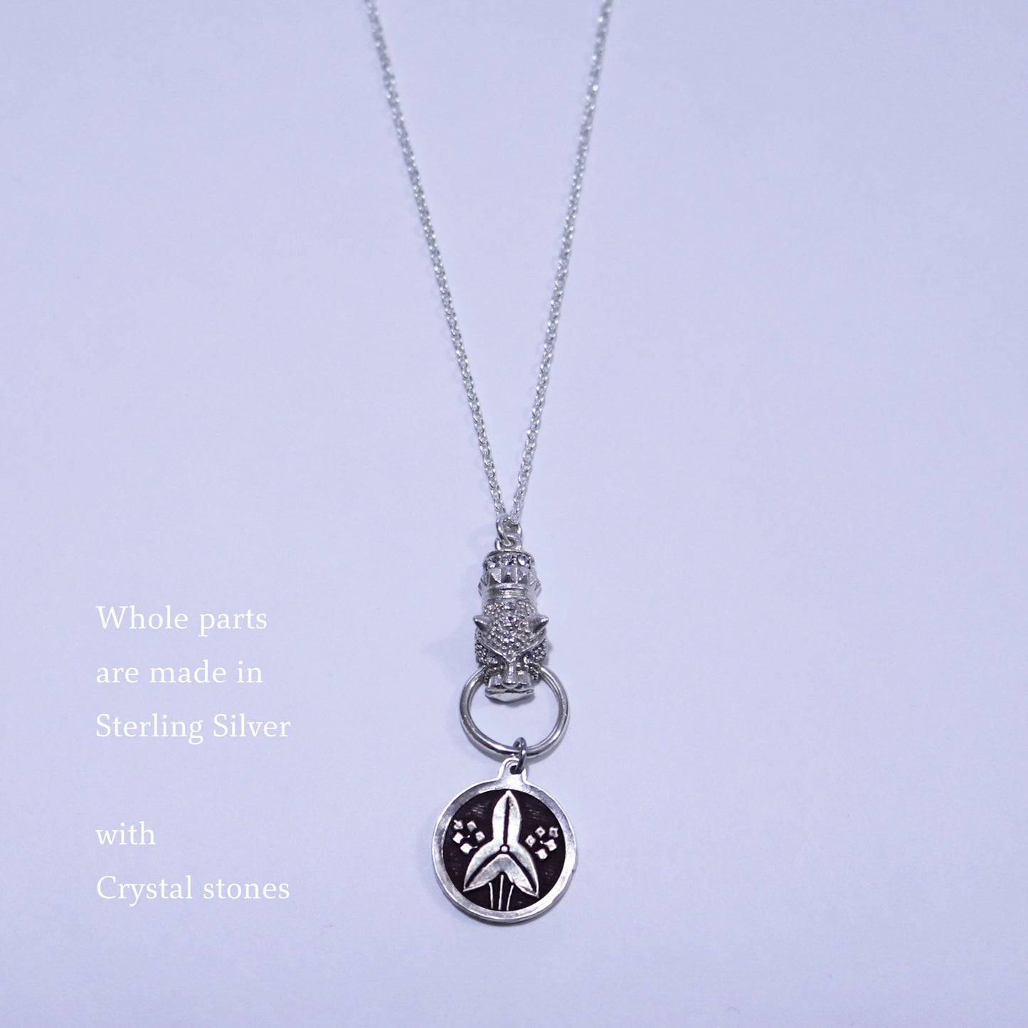 Kamon Jaguar Necklace -   in a circle - Japanese Kamon