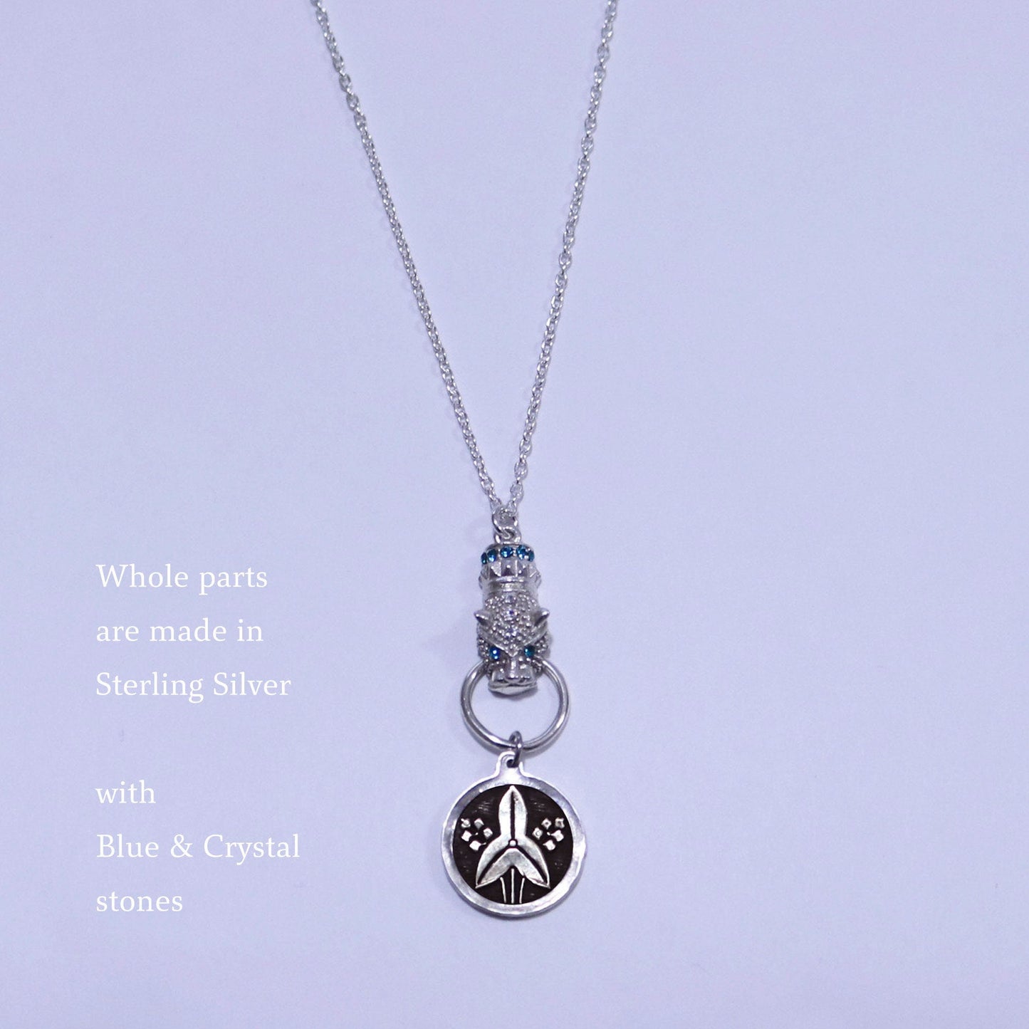 Kamon Jaguar Necklace -   in a circle - Japanese Kamon