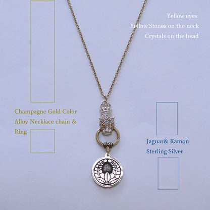 Kamon Jaguar Necklace - Going up Wisteria in a circle