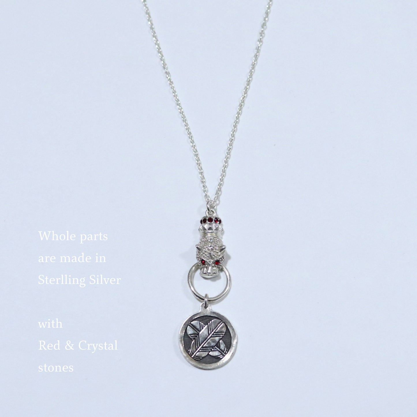Kamon Jaguar Necklace - Going up Wisteria in a circle
