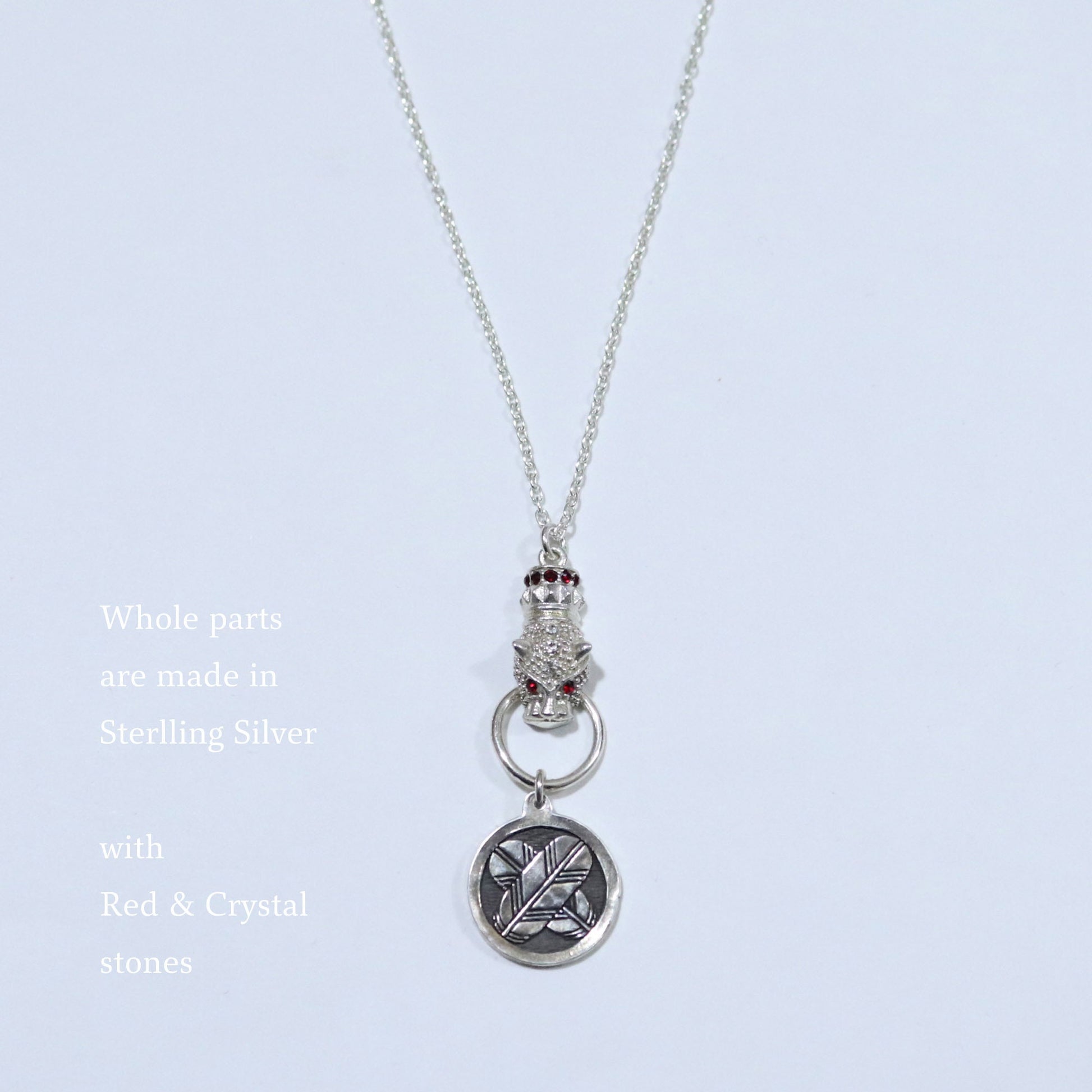 Kamon Jaguar Necklace - Going up Wisteria in a circle