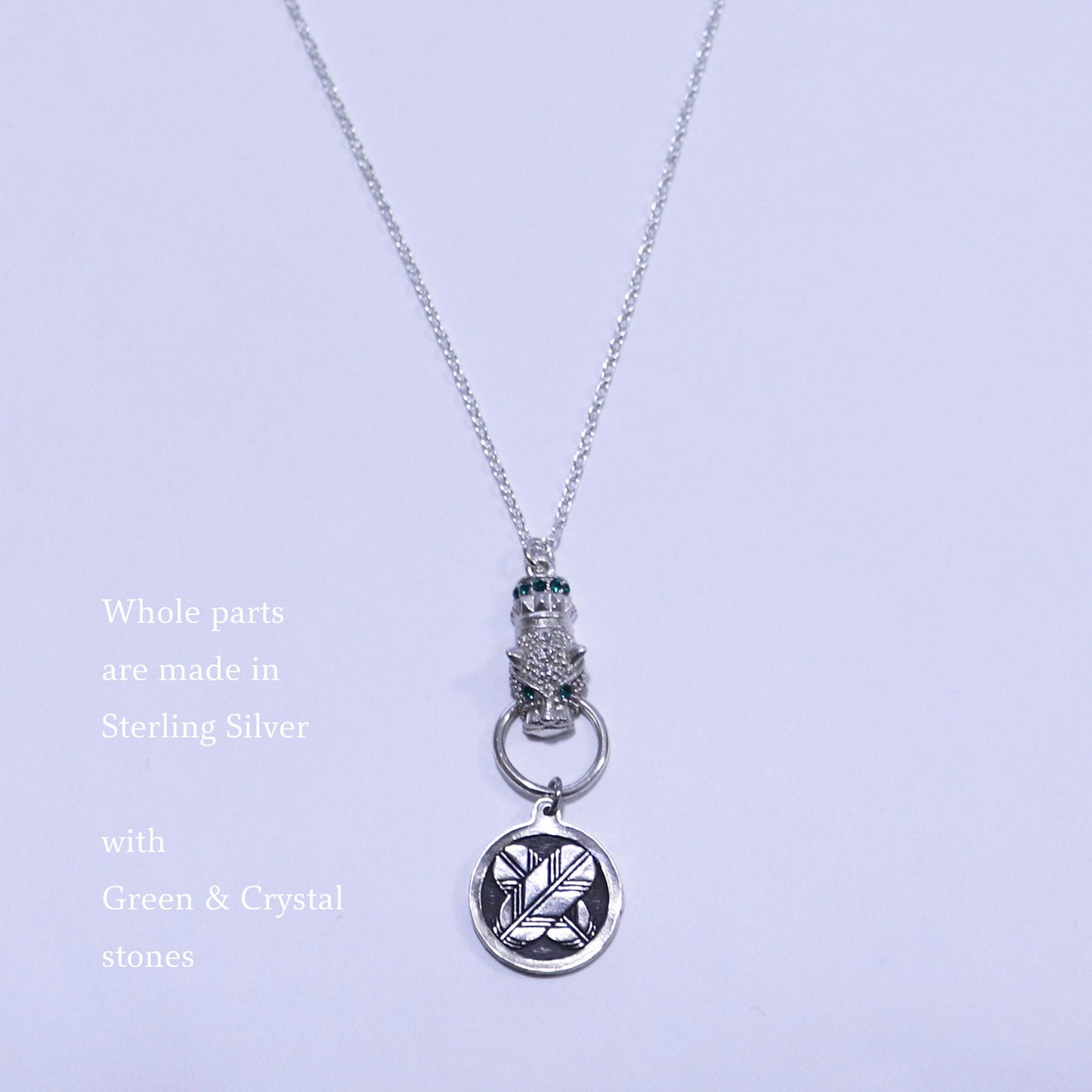 Kamon Jaguar Necklace - Going up Wisteria in a circle
