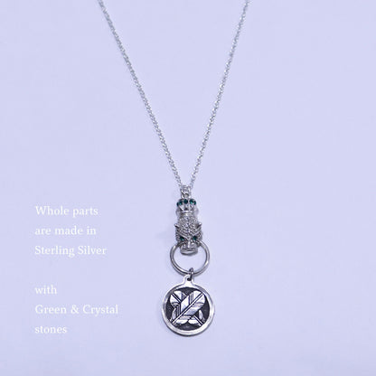 Kamon Jaguar Necklace - Going up Wisteria in a circle