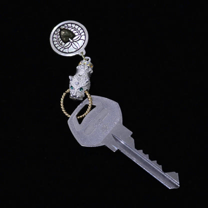 Kamon Jaguar Key accessory - Weeping Wisteria in a circle