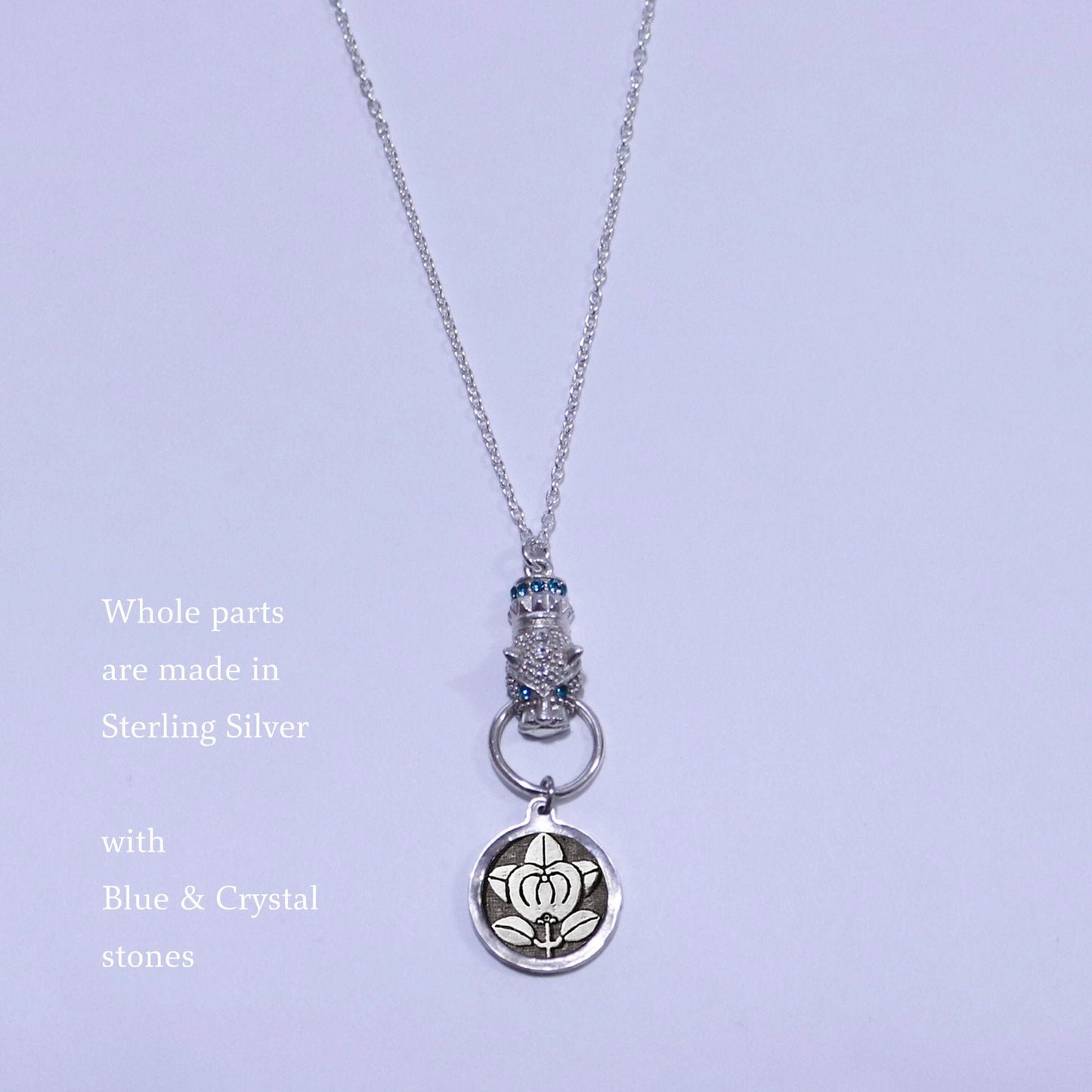 Kamon Jaguar Necklace - Hikone Tachibana - Hikone Mandarine Orange