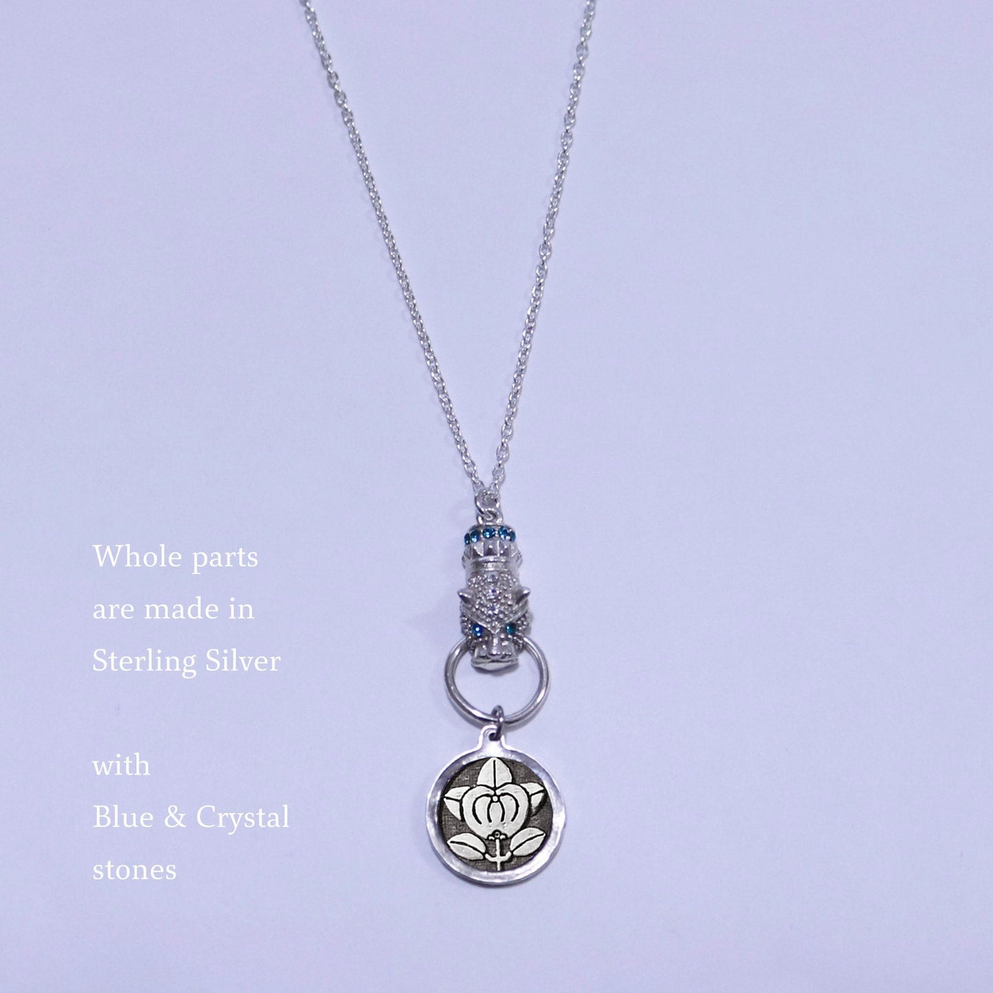 Kamon Jaguar Necklace - Hikone Tachibana - Hikone Mandarine Orange