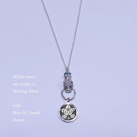 Kamon Jaguar Necklace - Hikone Tachibana - Hikone Mandarine Orange