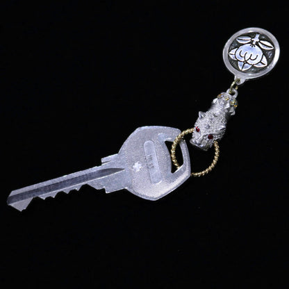 Kamon Jaguar Key accessory -  Mandarine Orange in a circle