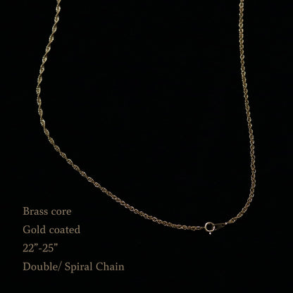丸に木の角字 Maruni Kino Kakuji - Kamon Necklace - Japanese Clan Crest