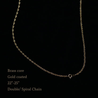 Weeping wisteria and paulownia - Kamon Necklace - Japanese Clan Crest