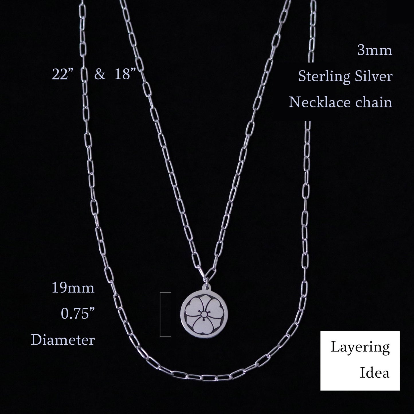 Naga Azuki Necklace Chain - Oval Necklace chain - Sterling Silver - Optional Listing
