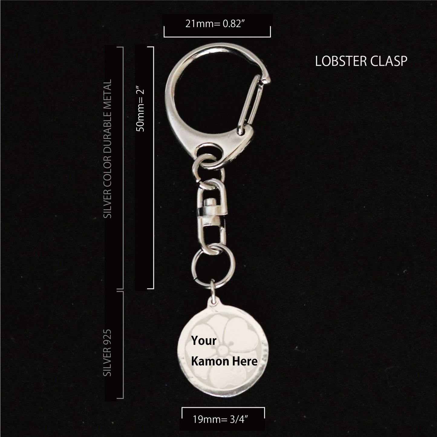 Key chain - Maruni Shippou ni Kikyo - 丸に七宝に桔梗
