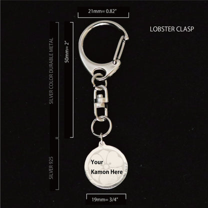 Key chain - Maruni Shippou ni Kikyo - 丸に七宝に桔梗