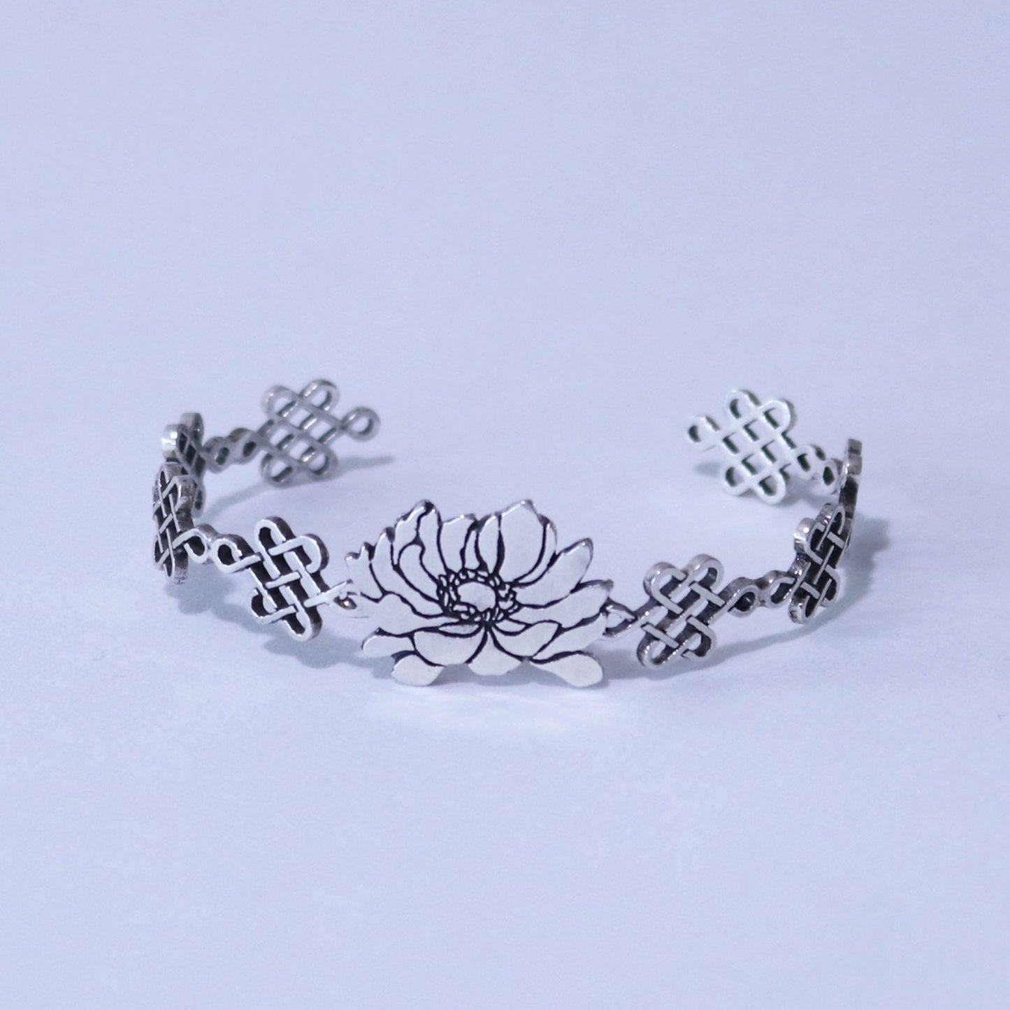 Bangle / Flower / Sterling Silver